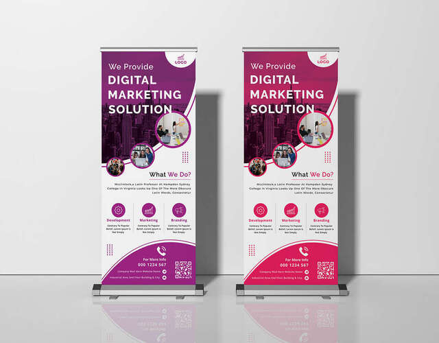 Roll up banner رول اب بانر